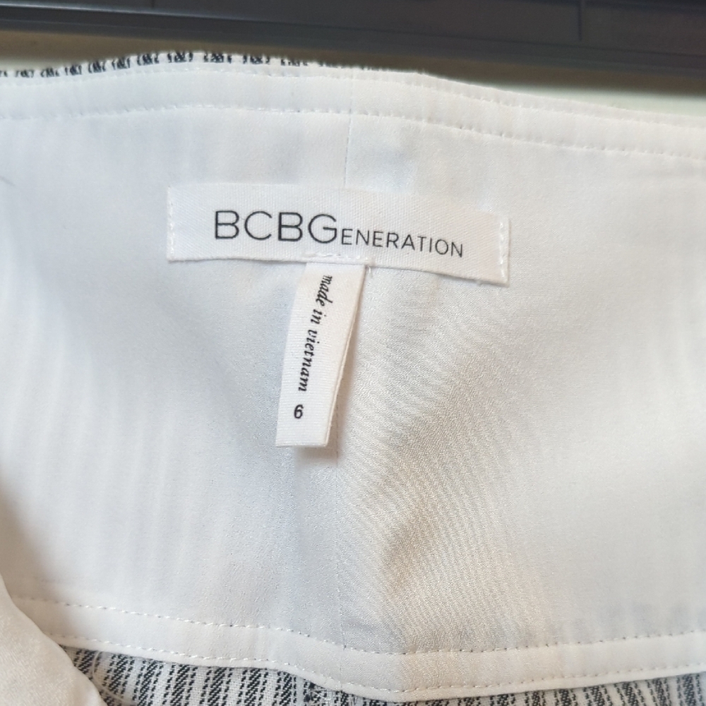 Bcbgeneration Navy And White Striped Trousers - image 3